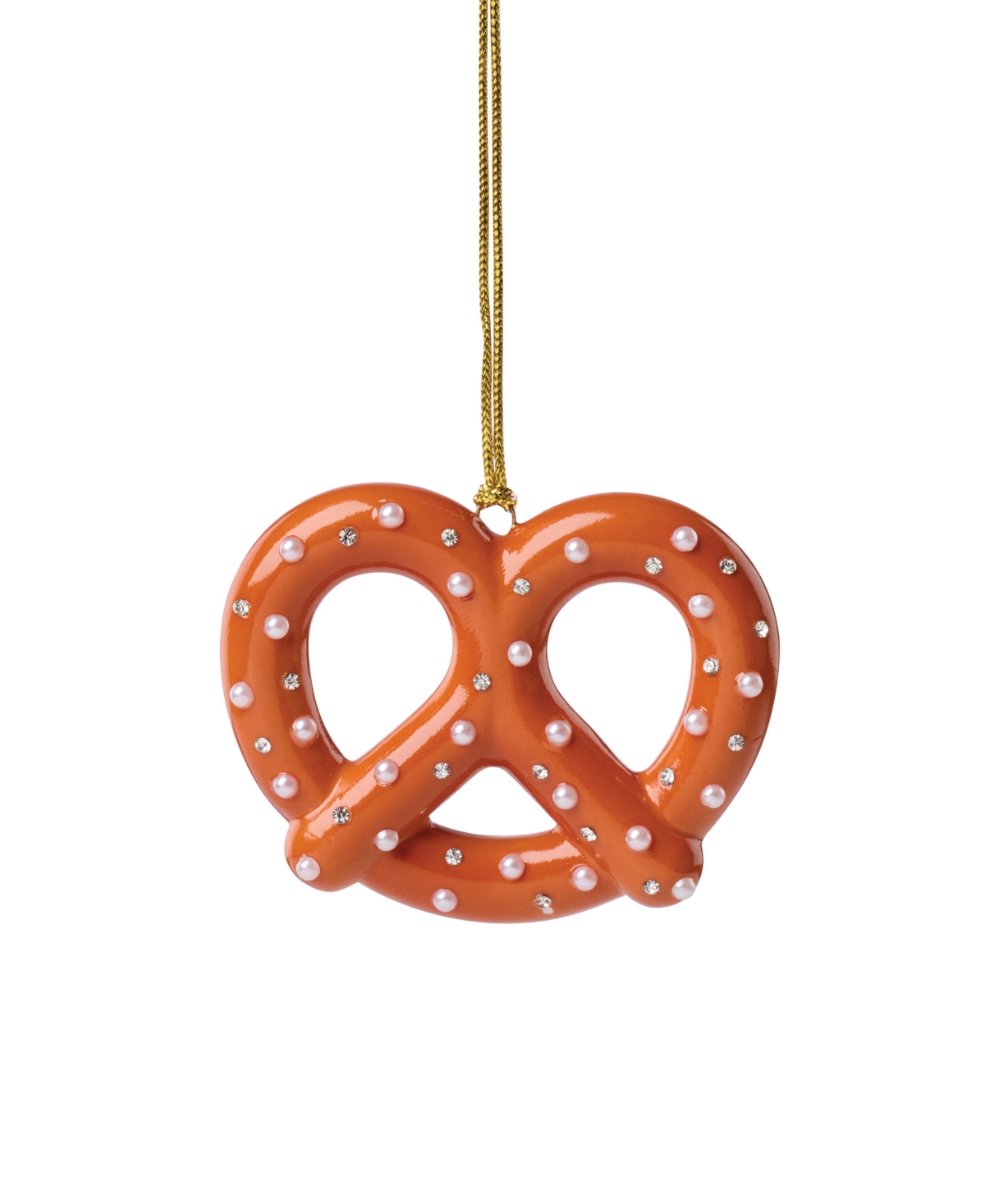 Kate Spade Be Jolly Pretzel Ornament In Brown
