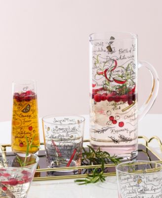 Kate Spade Make Merry Stemless Flutes, Set of 4