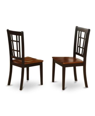 5-Piece Wood Slatted Back Dining Set