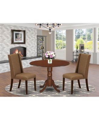 3 PC wood upholstered Dining Room Set