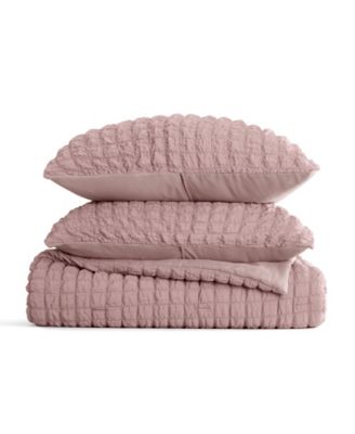 Textured Seersucker Box 3-Pc. Comforter Set, Twin/Twin XL