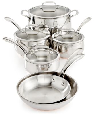 Belgique Copper Bottom 10-Pc. Cookware Set, Created for Macy's 