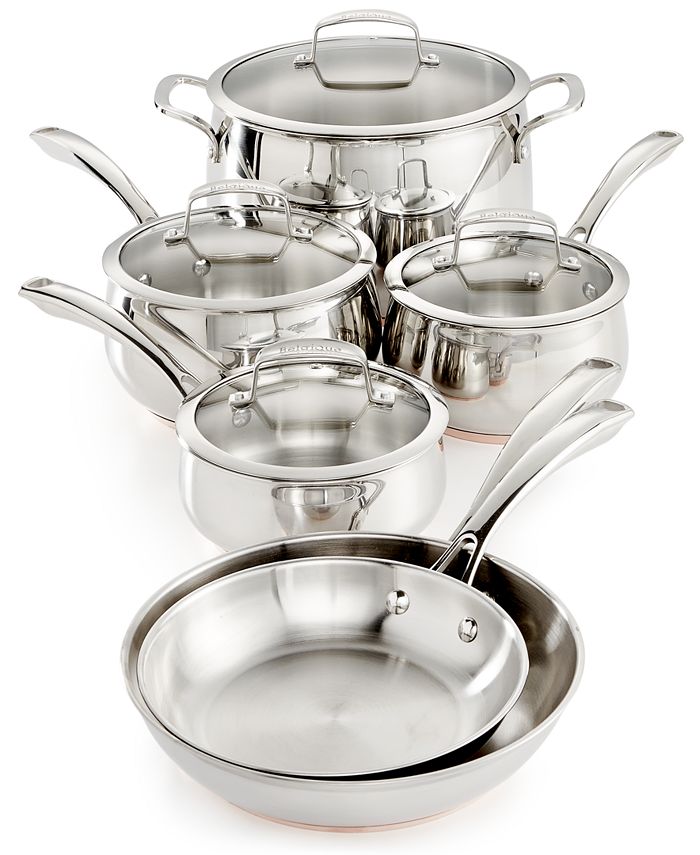 Belgique Copper Bottom 10Pc. Cookware Set, Created for Macy's Macy's