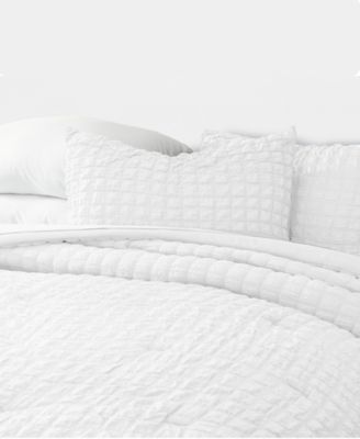 ienjoy Home Textured Seersucker Box 3-Pc. Comforter Set, Twin/Twin XL