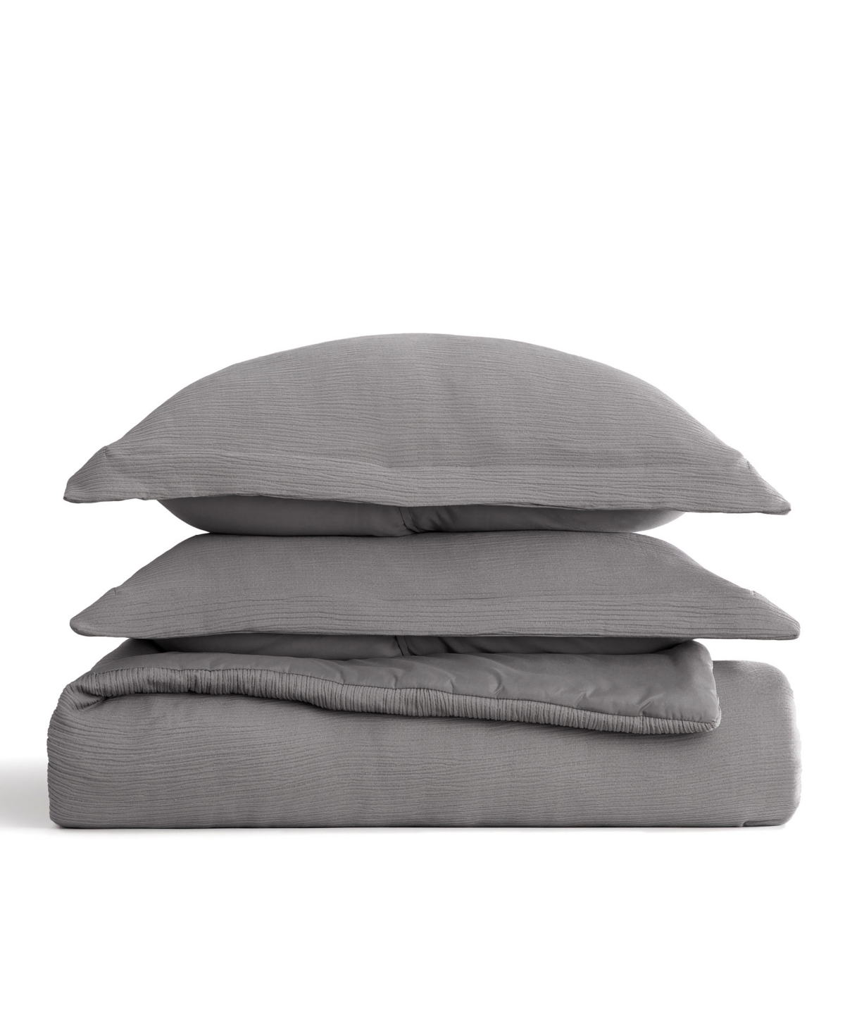 Ienjoy Home Cloud Weave Gauze 3-pc. Comforter Set, King/ California King In Gray