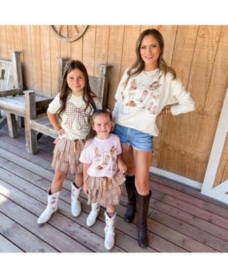 Little and Big Girls Cowgirl Cutie Short Sleeve T-Shirt