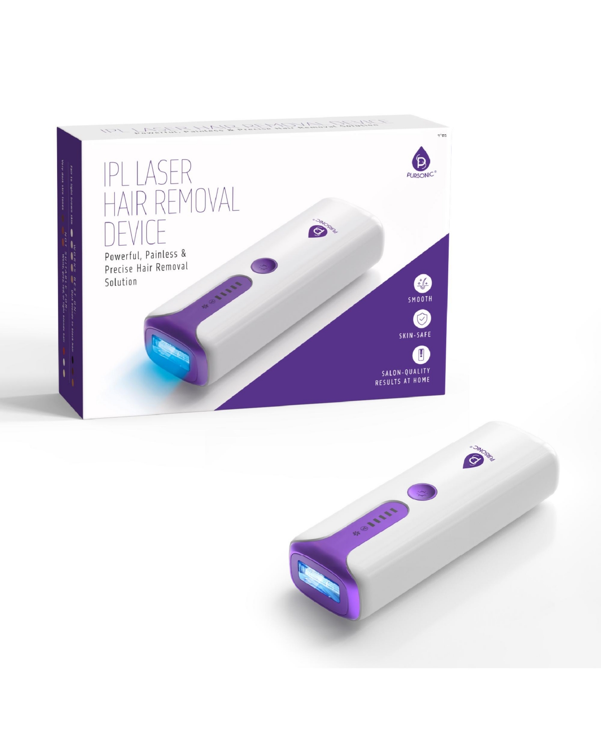 Pursonic Ipl Laser Hair Removal Device w – Painless Permanent Hair Reduction at Home