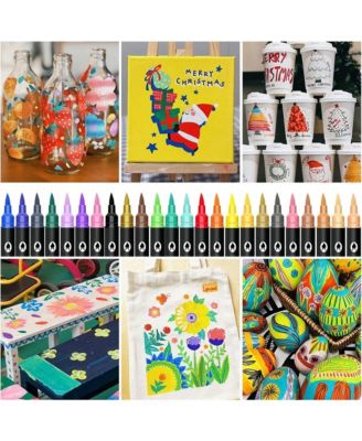 72 Colors Markers Double Headed School Back-To-School Season For Coloring Books For Students And Adults Halloween Christmas Gifts