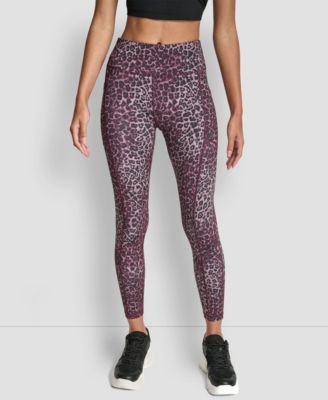 DKNY - Women's Printed High-Waist 7/8 Tights