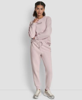 Women's Rhinestone Logo Cuffed Jogger