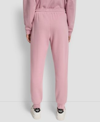 Women's Stacked Mini Rhinestone Logo Relaxed Cuff Jogger