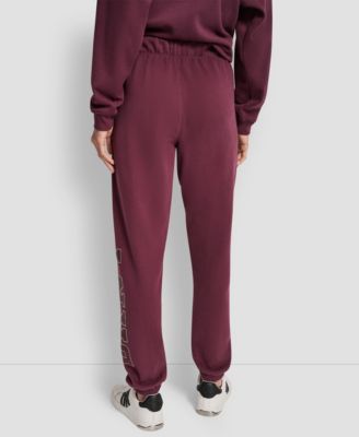 Women's Exploded Rhinestone Varsity Logo High Rise Relaxed Jogger