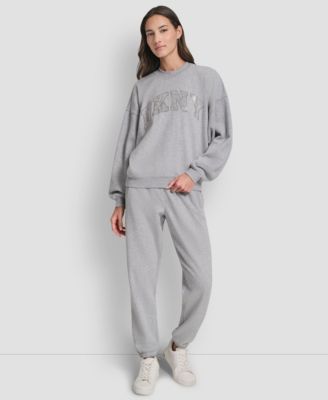 Women's Exploded Rhinestone Varsity Logo Sweatshirt