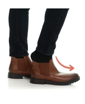 Men's Hudson Yards 2.0 Hands-Free Slip On Technology Leather Chelsea Boots