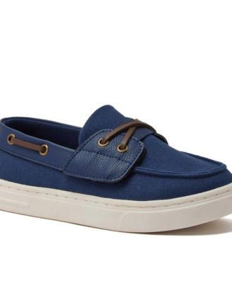 Girls Canvas Easy On Boat Shoes