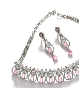 Women's Silver Plated Designer Jewellery Set