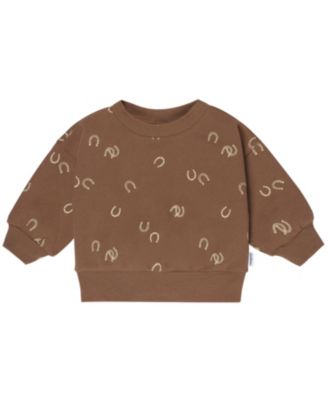 Toddler Boys 2-Piece Fleece Outfit Set, Brown Horseshoe
