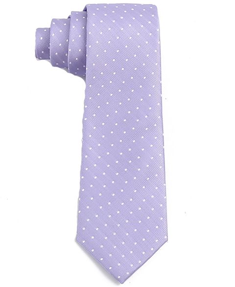 Мужской галстук Tom Baine Classic Pin Grid Pattern Tie, цвет: Яркий фиолетовый
