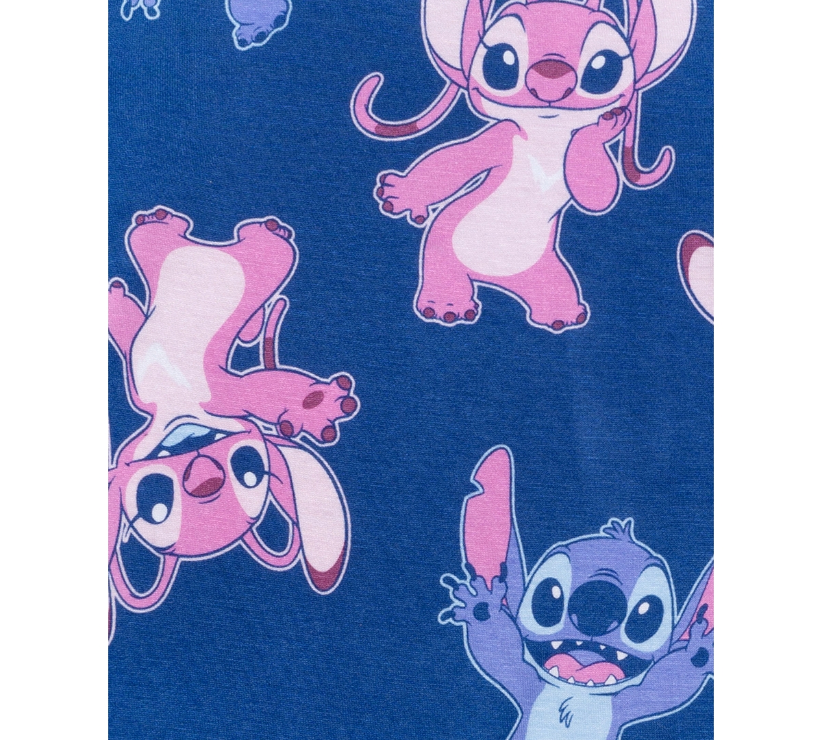 Ame Girls Toddler 2t-4t 2-piece Lilo Printed Top And Pants Pajama Set In Blue
