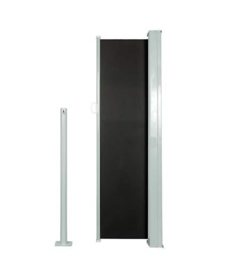 Side Awning Black Steel frame, 100% polyester with PU coating