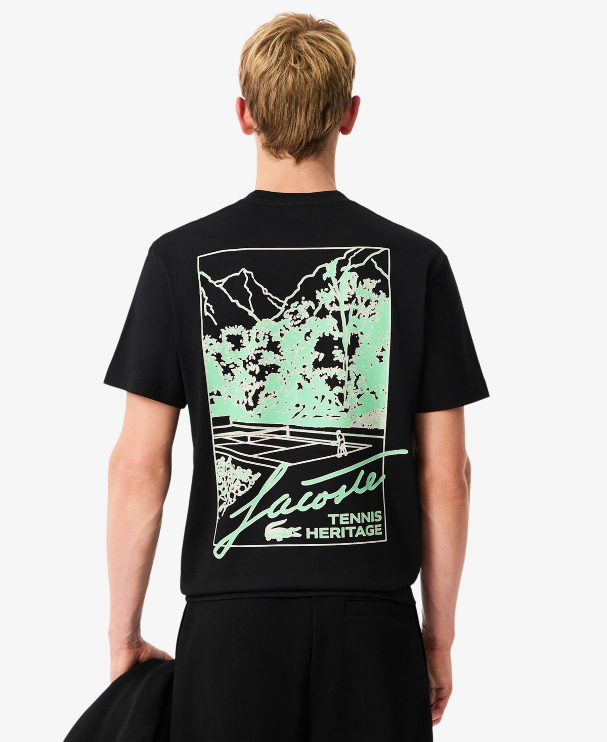 Lacoste Men's Printed Short Sleeve T-Shirt