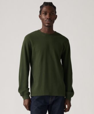 Men's Waffle Knit Thermal Long Sleeve T-Shirt