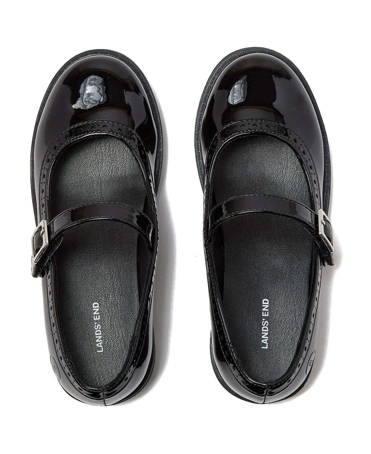 Детские балетки Lands' End Little Girls Easy On Classic Mary Janes — фото 1