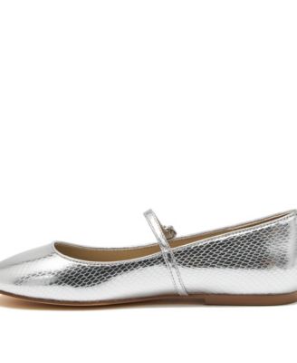Women's Classic Metallic Mary Jane Flats