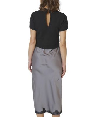 Women's Celeste Lace And Sweater Combo Dress