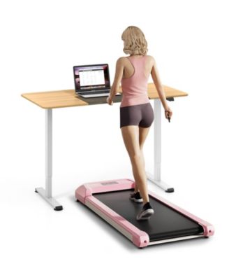 2.25 HP Walking Pad with LED Display and Remote Control-Pink