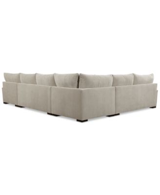 CLOSEOUT! Rhyder 5-Pc. Fabric Sectional Sofa with Apartment Sofa, Created for Macy's