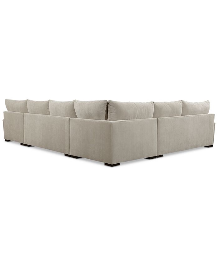 Furniture Rhyder 5Pc. Fabric Sectional Sofa with Chaise, Created for