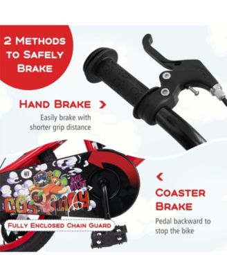 18 Inch Kids Bike Adjustable with Storage Basket and Double Brake for 4-8 Years Old-18 inches