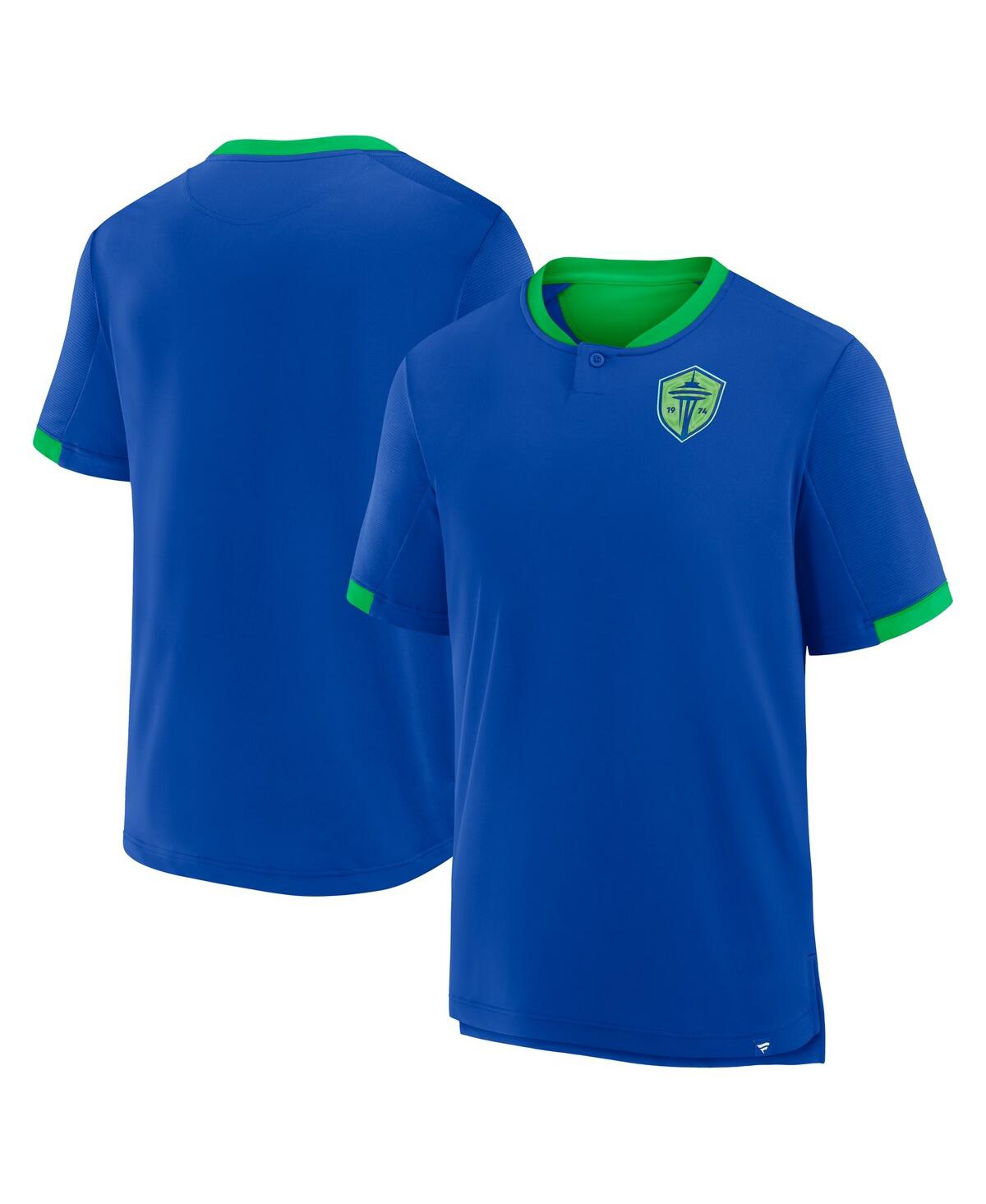 Fanatics Men's Blue Seattle Sounders Fc Stoppage Time Striker T-shirt In Blue