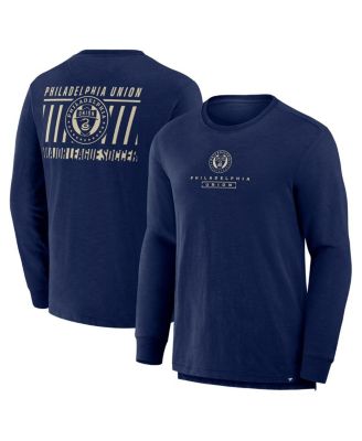 Fanatics - Men's Navy Philadelphia Union Lob Attempt Stadium Slub Long Sleeve T-Shirt