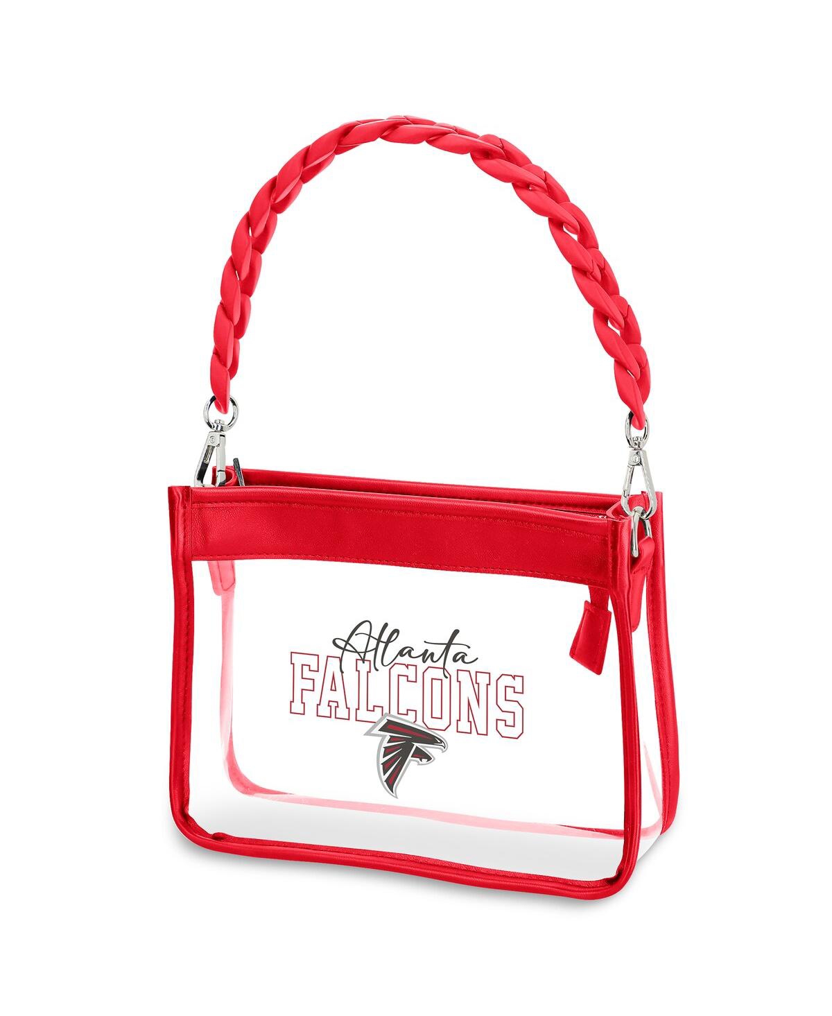 Wear By Erin Andrews Atlanta Falcons Plastic Chain Mini Crossbody In Transparent
