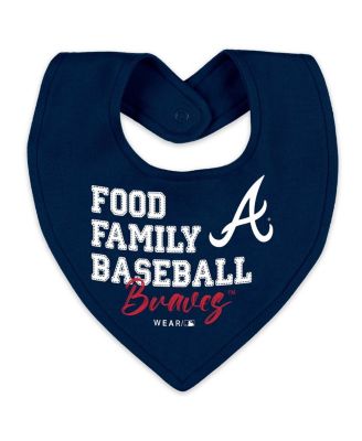Baby Boys and Girls Heather Gray Atlanta Braves Sleep and Play Full-Zip Sleeper Bib Set