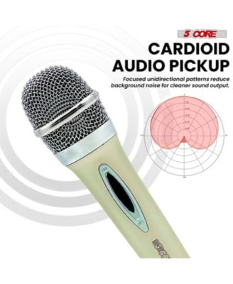 XLR Microphone Dynamic Mic Karaoke Singing Studio Mics Handheld Microfono - PM 286 WH