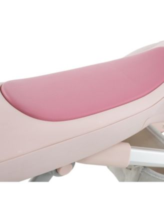 2-in-1 Kids Ride-on Push Car with LED Lighted Wheels-Pink