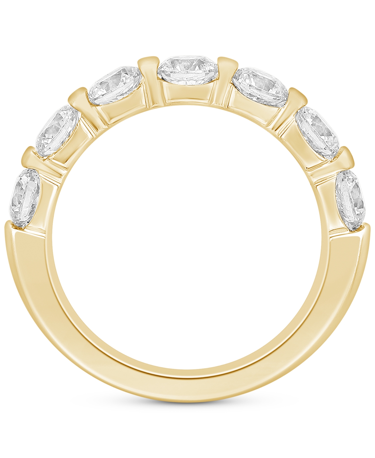 Macy's Lab Grown Diamond Ring (1/2 Ct. T.w.) In 14k White Or Yellow Gold In Gold