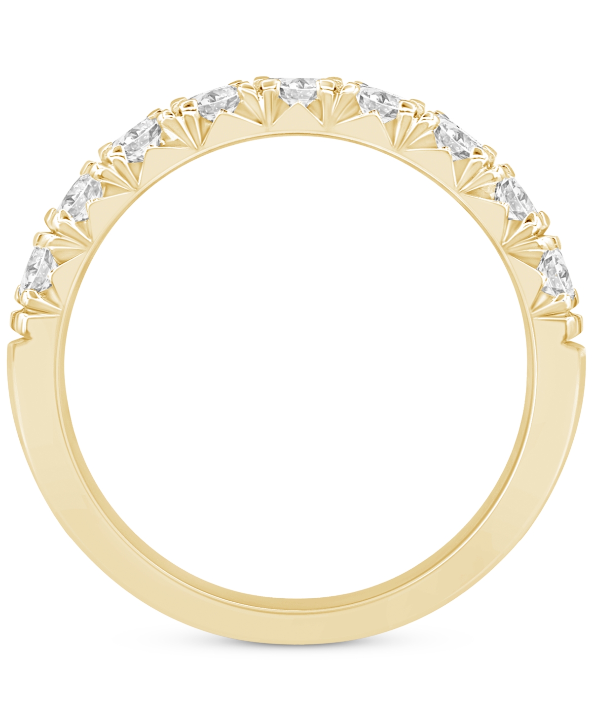 Macy's Lab Grown Diamond Ring (1 Ct. T.w.) In 14k White Or Yellow Gold In Gold