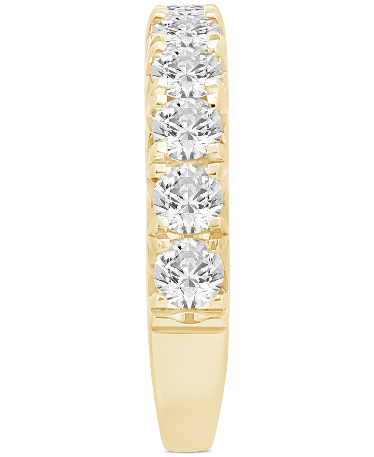 Macy's Lab Grown Diamond Ring (1 Ct. T.w.) In 14k White Or Yellow Gold In Gold