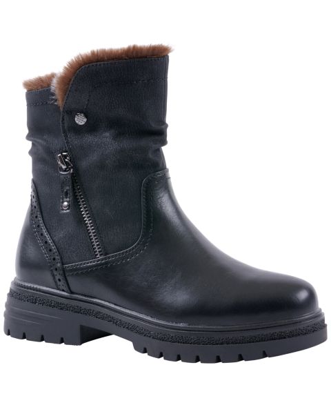 Женские ботинки GC Shoes Martin Lug Sole Booties, цвет: Чёрный