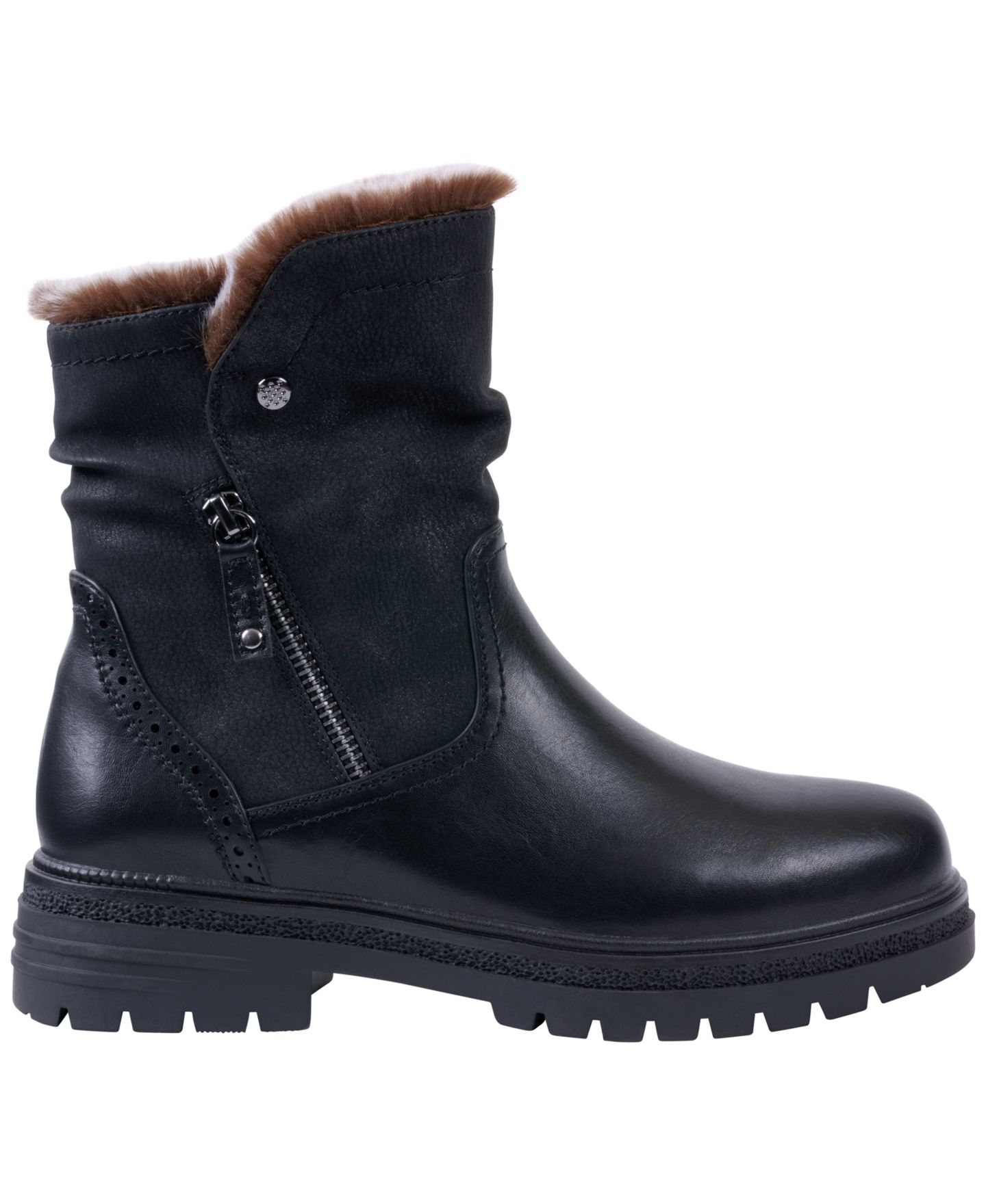 Женские ботинки GC Shoes Martin Lug Sole Booties, цвет: Чёрный — фото 2