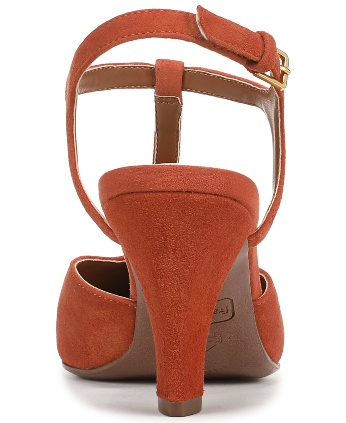 Franco Sarto Ovett Pointed Toe T-strap Pump In Brown
