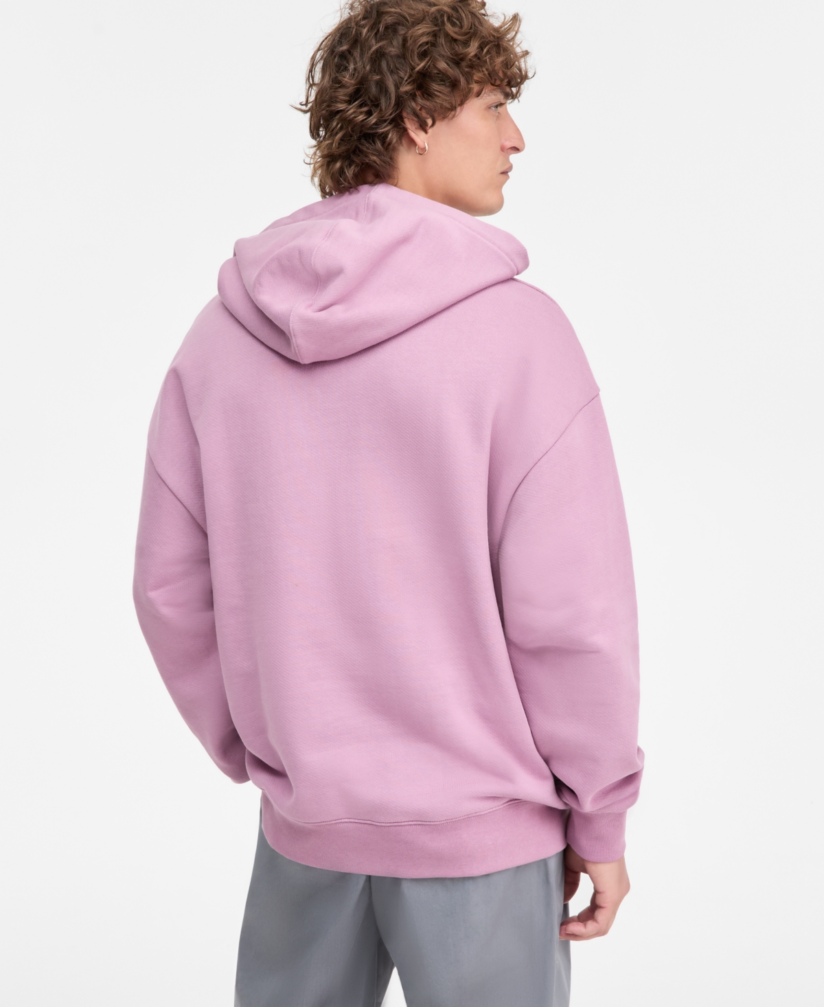 Hugo Boss Men's Niftyhood Logo Cotton French Terry Pullover Hoodie