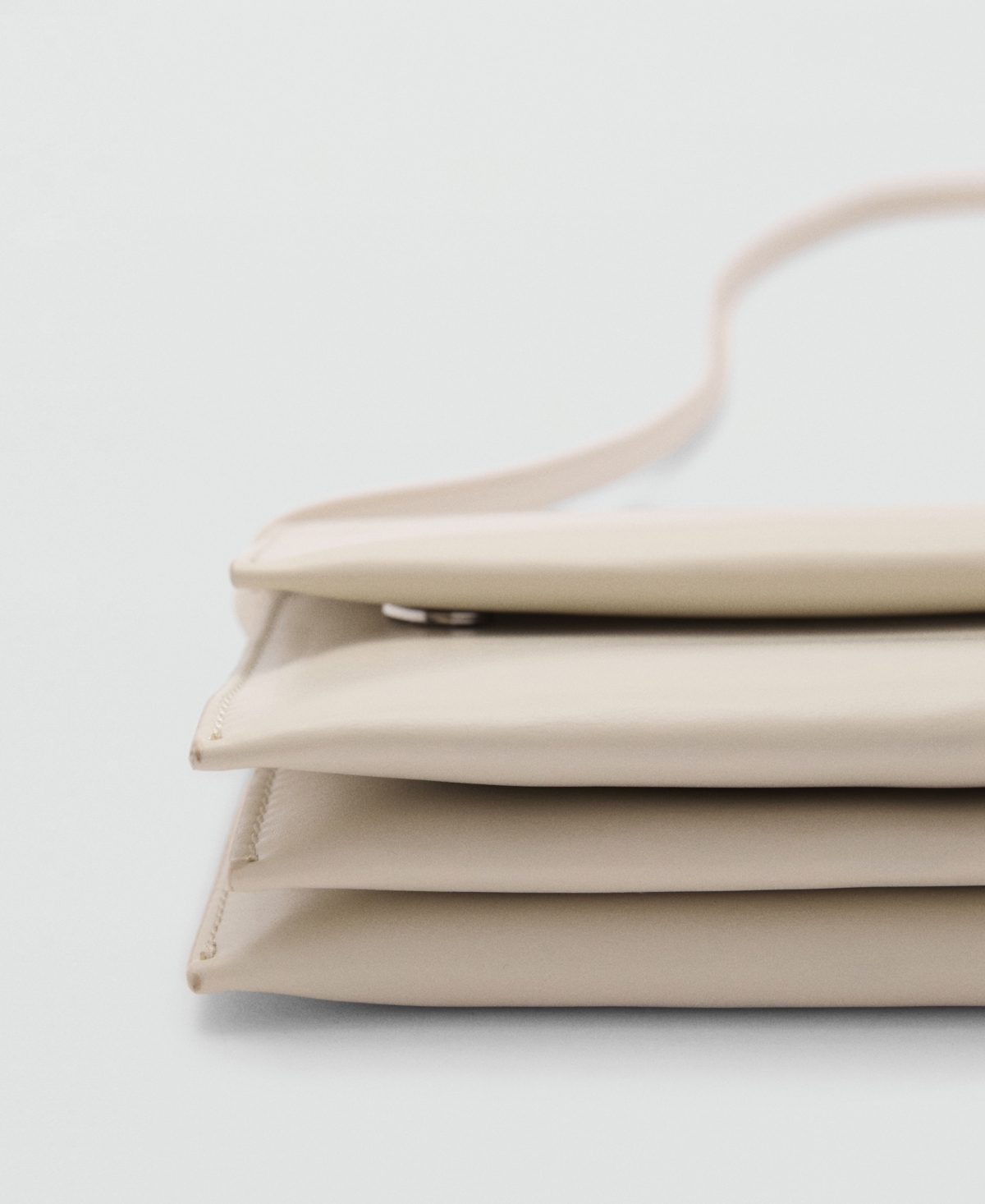 Mango Women's Flap Crossbody Bag In White