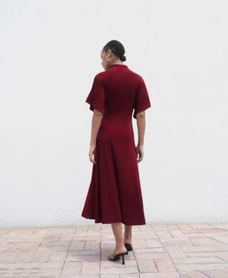 Women's Bell Sleeves A-Line Dress