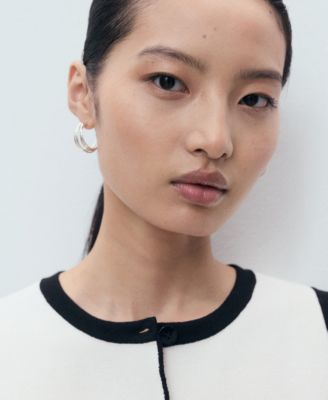 Women's Contrast Detail Knitted Sweater Vest