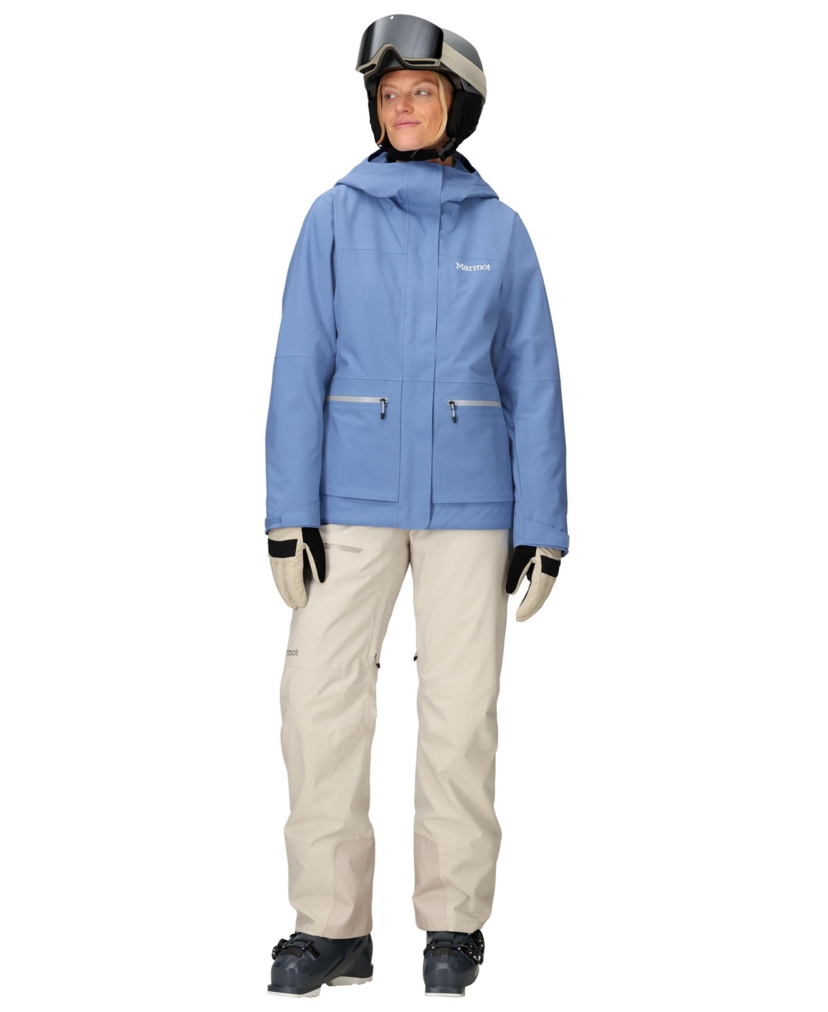 Marmot Women's Insulated Refuge Ski Jacket In Blue